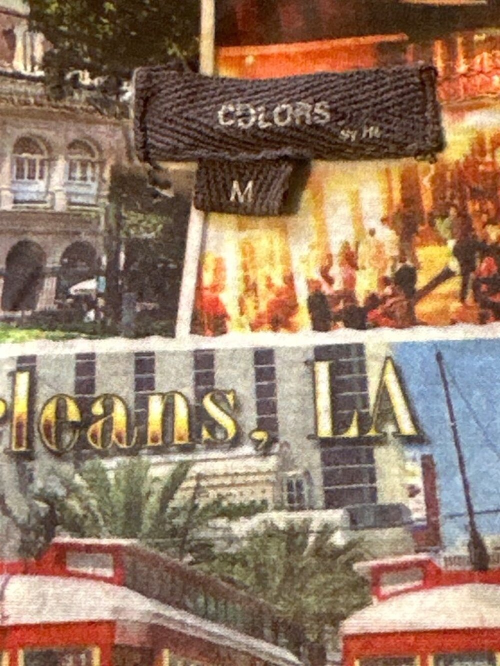 New Orleans Postcard Print T-Shirt Women’s Medium By Colors - Picture 5 of 5